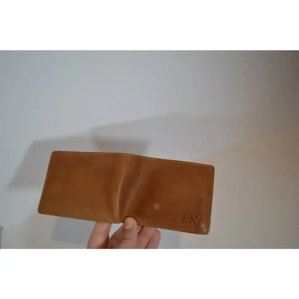 Marc New York Genuine Leather Bifold Wallet Andrew Marc Camel Whiskey‎ Color